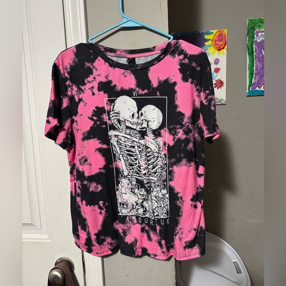 Pink and Black Graphic Tee - Picture 1 of 1